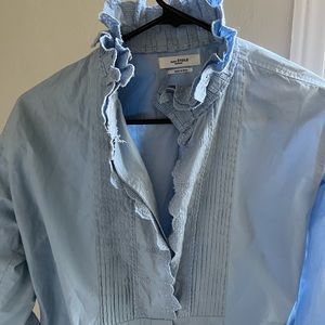 Isabel Marant Etoile blue blouse EUC